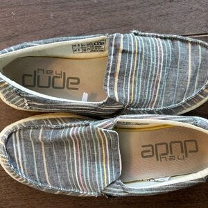 Hey Dude Striped Slip-On Shoes
